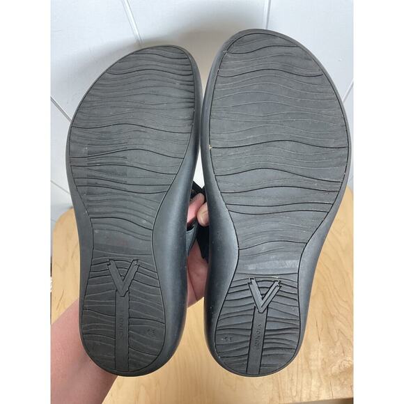 Vionic Activate RX Platform Sandal Black Suede Flip Flop TStrap Cushion Size 7.5 - Picture 7 of 7